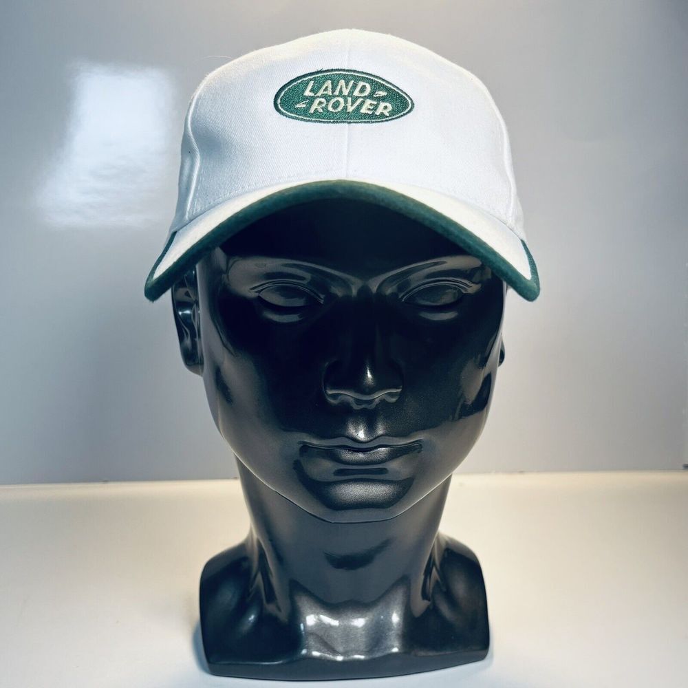 Land Rover Mens Hat SnapBack White Logo Green One Size Official Gear